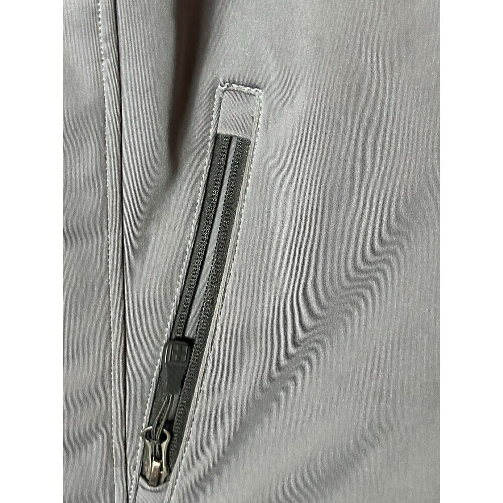 Swiss Tech Jacket Mens Large 42-44 GRAY Performance Track Activewear Full Zip - Picture 7 of 10